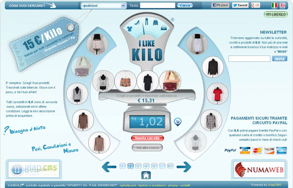 Nasce l'ecommerce al peso: ilikekilo.com